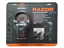 Walker's Razor X-TRM Tacti-Grip Slim Digital Muff Ear Protection | BLK Brand New