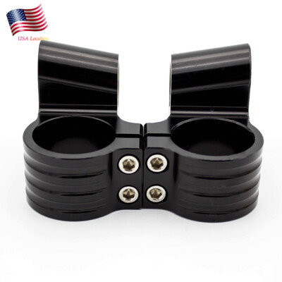50mm Riser Handlebar CNC Handle Bar Clip On Fork Heads Mount Clamp Aluminum