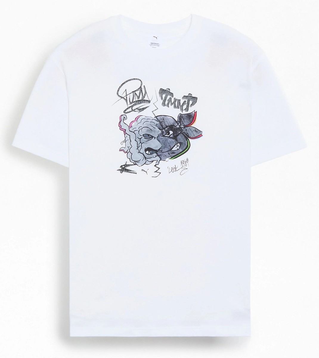 Puma x Krang x Teenage Mutant Ninja Turtles white t-shirt XL tmnt