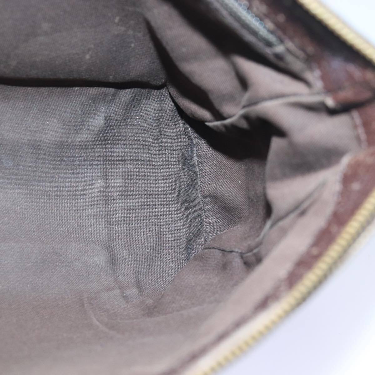 GUCCI GG Canvas Shoulder Bag Beige Brown 114273 Auth 84457 GUCCI GG Canvas Shoulder Bag Beige Brown 114273 Auth 84457