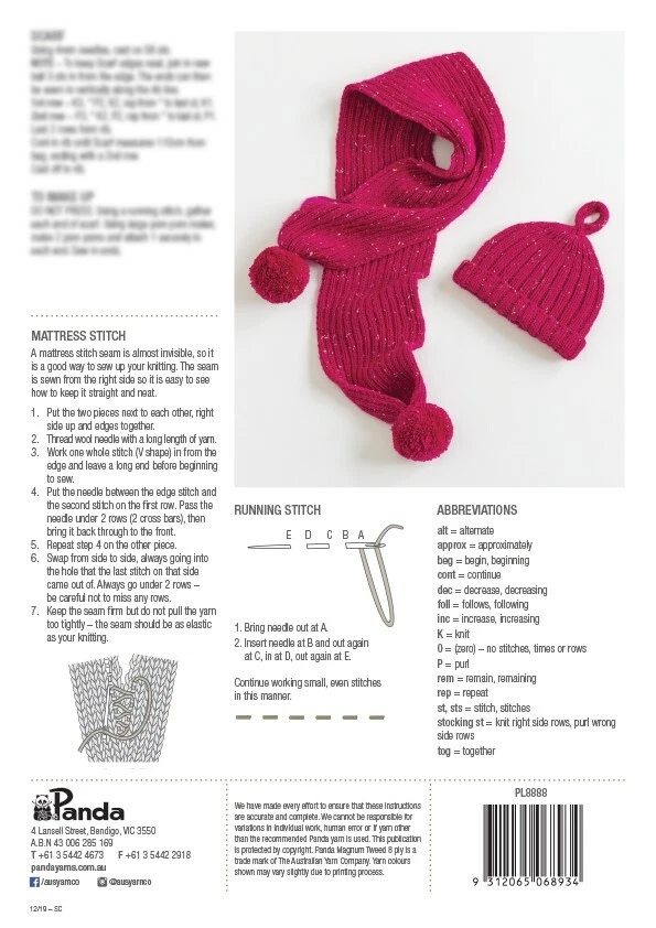 PANDA -  CRYPTO LEAFLET #815 FUN TIME TWEED 2 DESIGNS FOR KIDS 2-10YEARS - Image 3 of 3