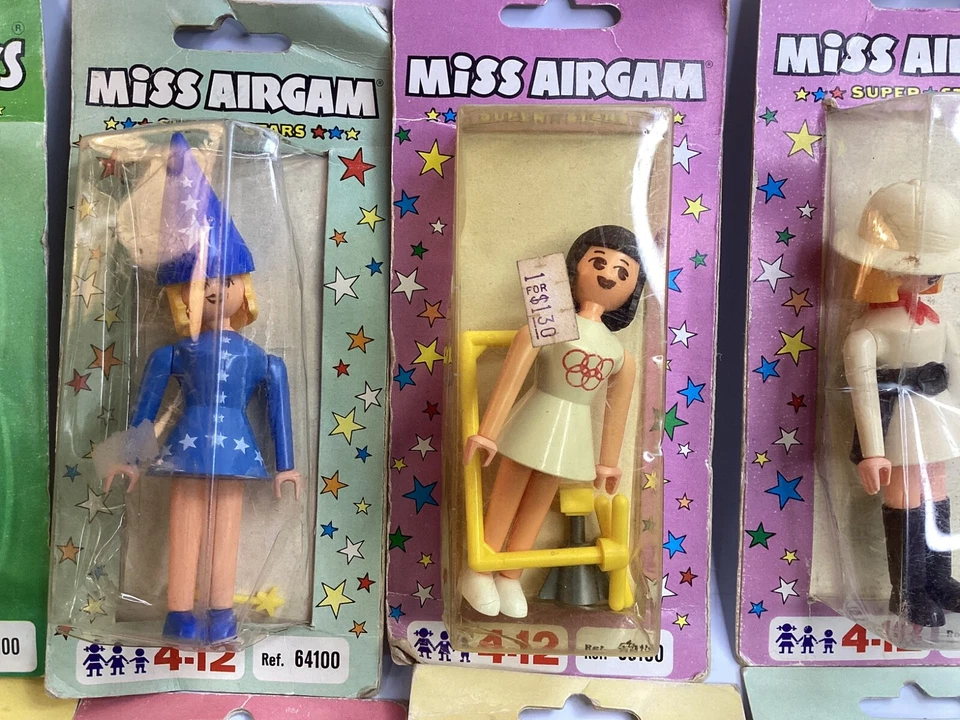 LOTE DE 15 FIGURAS DE ACCIÓN GRIEGAS VINTAGE AÑOS 80 Miss AIRGAM+BOYS JUGUETE PYRO PLAST 3" (K4) Foto 3 de 4