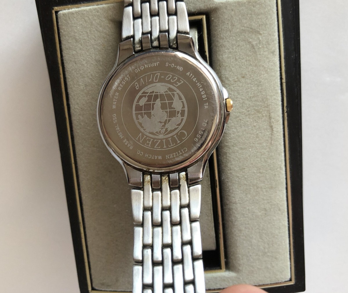 CITIZEN Eco-Drive ダイバーズウォッチ Citizen Solar Tech Eco Drive A114 H14991 TA Watch, made Japan | eBay