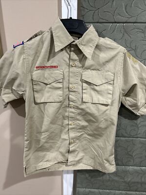 Boy Scout BSA UNIFORM SHIRT New Style Youth Large Short Sleeve B67