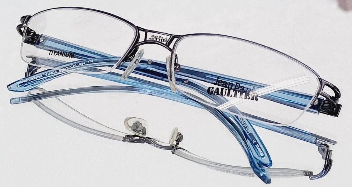 JEAN PAUL GAULTIER eyeglasses VJP028 COL K84 titanium NEW
