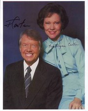 JIMMY and ROSALYNN CARTER Signed 8x10 Photo w/ Hologram COA