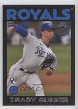 2021 Topps 1986 Baseball 35th Anniversary Series 2 Black 26/299 Brady Singer nu7