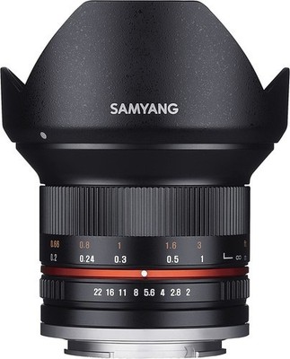 NIB Samyang SY12M-E-BK 12mm F2.0 Ultra Wide Angle Lens for SONY E Cameras