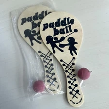 Vintage Toy Paddle Ball Game for Kids KIPP Brothers BRAND NEW Safety Tested
