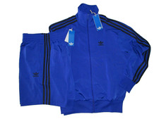 adidas Tracksuit Men's size M Classics Firebird Track Jacket  Shorts Lucid Blue