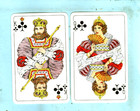 5th 2 of 16 Vintage Pair of Swap Cards Deck, Sweden, "KING & QUEEN of Clubs" — photo 1