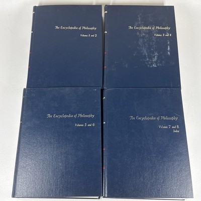 The Encyclopedia of Philosophy 4 Book Set Vol. 1-8 Vintage 1972 Hardcovers 