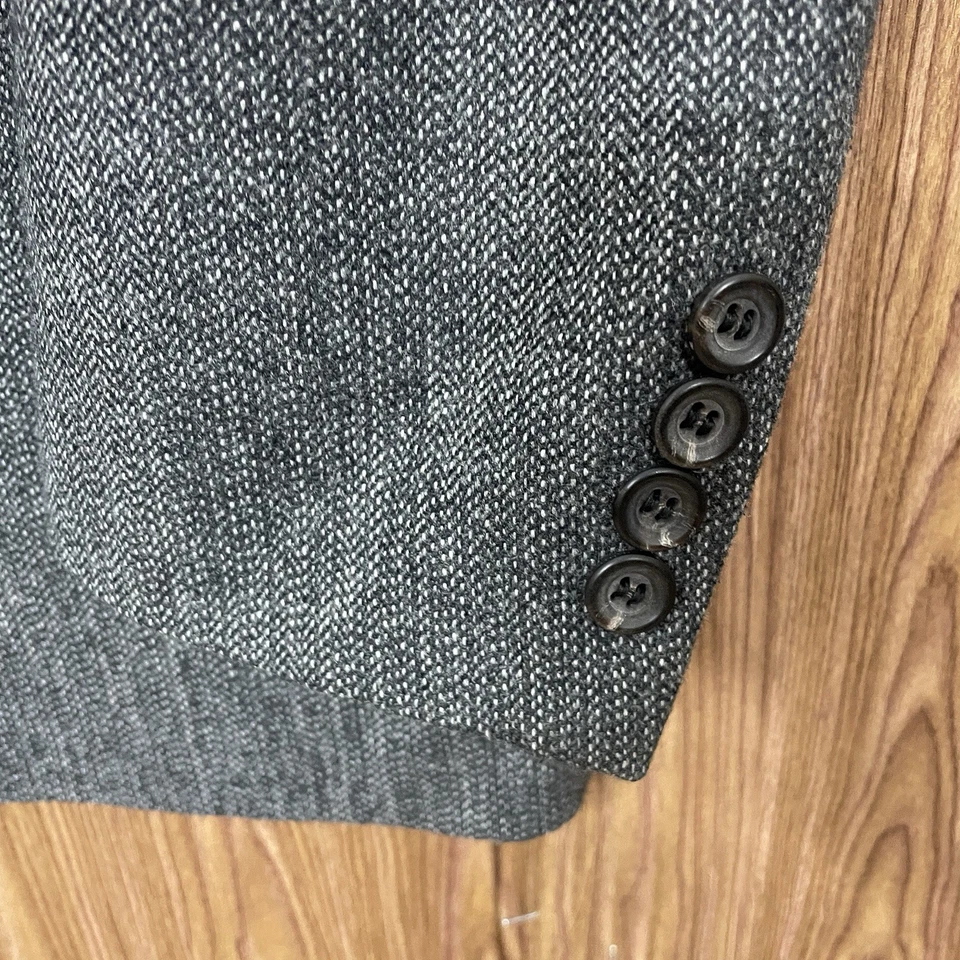 Chaps Ralph Lauren Vintage 1950s 1960s USA Made 2 Piece Suit Mens 40R Gray Wool - Image 3 of 4