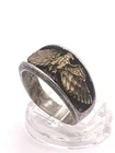 Vintage Navajo Eagle ring Ott band size 9.5 sterling silver women men 8g
