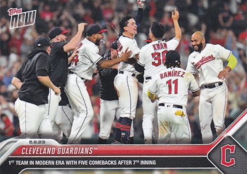 2023 Topps Now 416 CLEVELAND GUARDIANS™