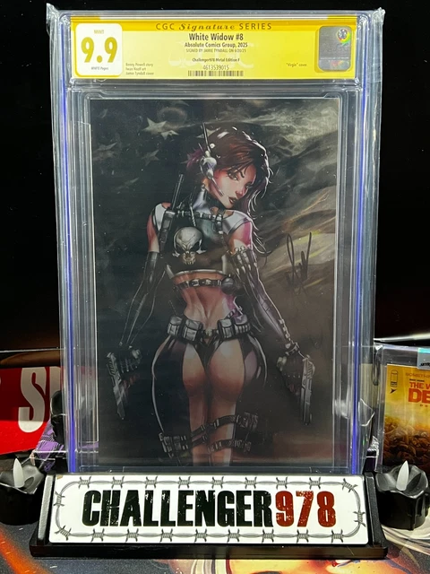 CGC 9.9 White Widow #8 Cvr F Jamie Tyndall METAL VIRGIN Exclusive SLAB