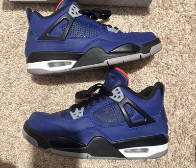 Air Jordan 4 Retro GS Winter Loyal Blue Sneakers Size 6.5