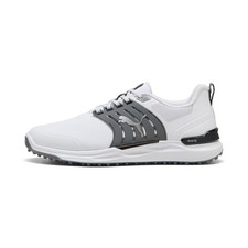 Puma Mens Ignite Elevate 2 Wide Spikeless Golf Shoe - White/Slate Sky/Black -