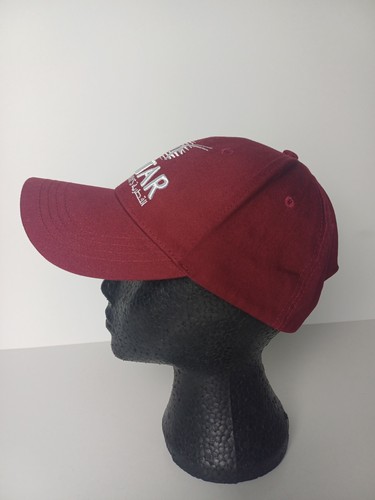 Qatar Airways Hat Burgundy Embroidered Lettering Adjustable Airline Memorabilia - Picture 4 of 15