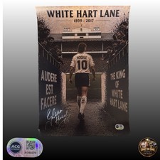 Glen Hoddle Signed 16x12 &ldquo;THE KING&rdquo; TOTTENHAM FOOTBALL ACG AG40376
