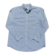 LL Bean Shirt Mens 15 1/2, 32 MED Plaid Button Down Wrinkle Free Slightly Fitted