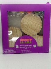 Mondo Llama Paint Your Own Wood Characters Craft Kit Kids 3