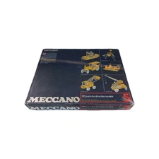 Vintage Meccano Construction Set 5 Makes 62 Models Box & Manual 395Pcs 2 Layers