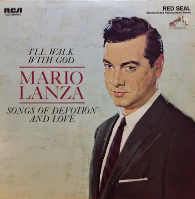 Mario Lanza Ill Walk With God RCA Victor Vinyl LP