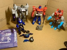 Transformers Lot Optimus Prime Starscream Megatron Arcee Legacy Weapon Rhino
