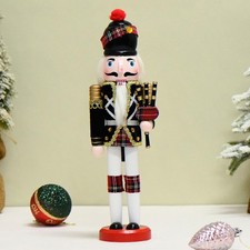 Happy L Nutcracker Christmas Decorations, 12 Inch Traditional Wooden Nutcrack...