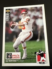 1994 Back To School NFL Properties Joe Montana Football Card #19