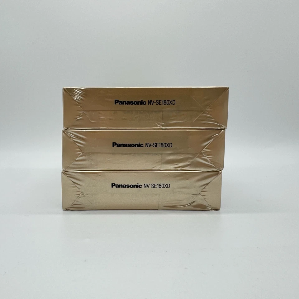 3x Panasonic XD Pro SE-180 Super SVHS Blank Video Cassettes Brand New Sealed - Image 3 of 4