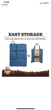 Arcadia Trail  Water Repellent Cooling Dog Blanket 40x30 Unfolded. Zips. Blue