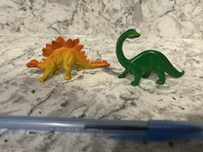 Vintage Brontosaurus  Stegosaurus Figures
