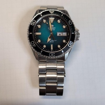 Orient Mako RN-AA0811E Green Dial Automatic Men's Watch Used Working #83