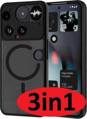 Nothing Phone 3 Magsafe Handyhülle Case + 2x 9H Panzerfolie Schutzglas Hartglas