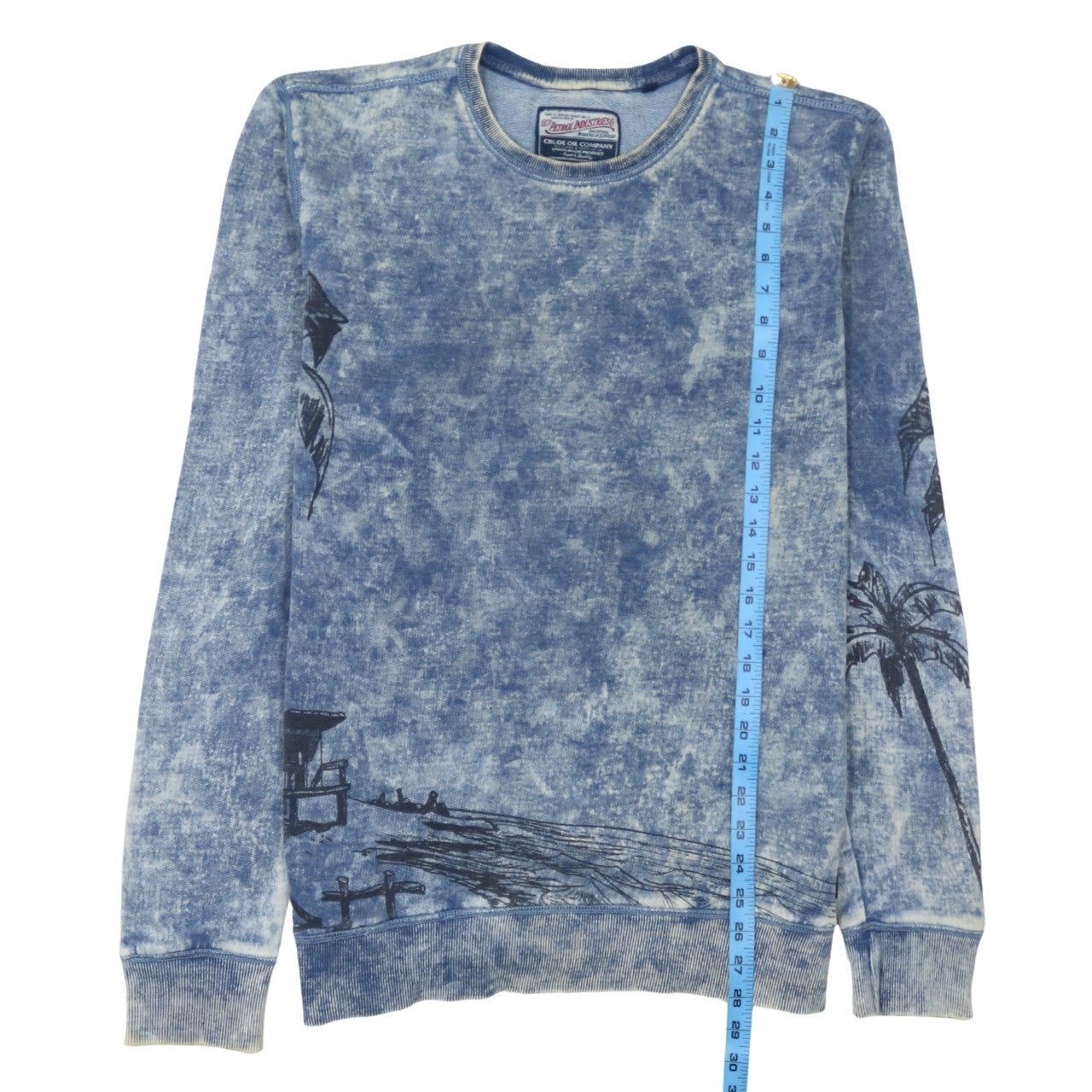 Retro Blue Sweatshirt Mens L image 6