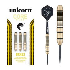 Image of Unicorn Darts Core Plus Win Brass Style 1 Steel Tip Darts