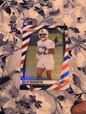 2024 Panini Prizm - Rookies Malik Washington #371 Red White & Blue Prizm (RC)