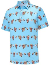 Mens Golf Polo Shirts Short Sleeve Moisture Wicking Dry Fit Performance Casual