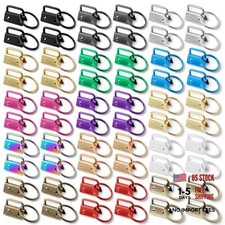60 Pcs Key Fob Hardware 1 Inch - 15 Colors - Keychain Hardware Set