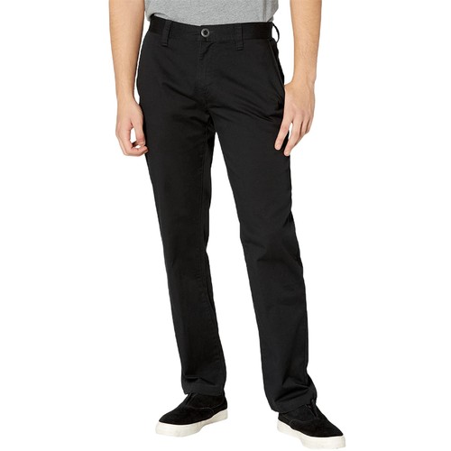 Pantalones elásticos modernos Volcom Frickin para hombre nuevos con etiquetas talla: 34 color de cintura: negro