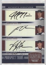 2005 Donruss Signature Series Jeff Niemann Justin Verlander #157 Auto 17hv