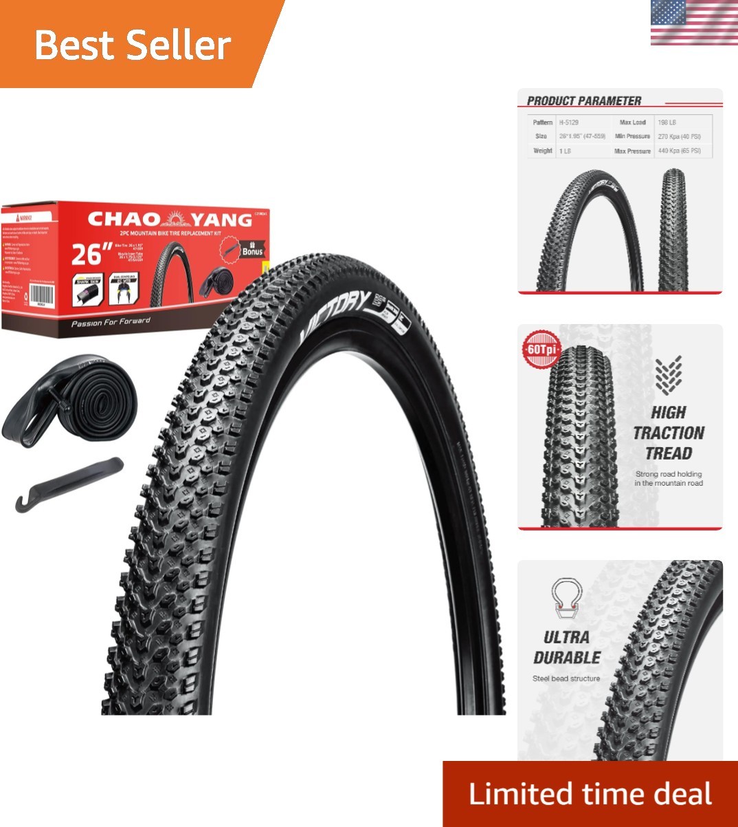 Tire With Dual Compound Technology
