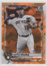 2021 Bowman Chrome Sapphire Edition Orange Refractor 64/75 Keston Hiura #40 0ba9