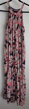Tommy Hilfiger Womens Maxi Dress M Floral Multicolor Pockets Wedding Guest