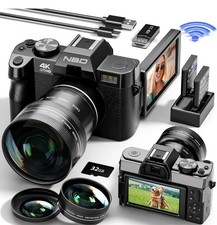NBD Digital Camera 4K 48MP 16X Anti-shake Video Camera 64GB TF For Photography