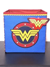 Wonder Woman DC COMICS storage box BIN cube ORGANIZER comic books box NEW