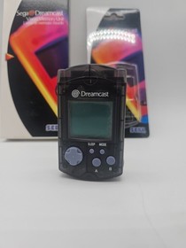 Dreamcast VMU Black Tested working Box & Memory Card!