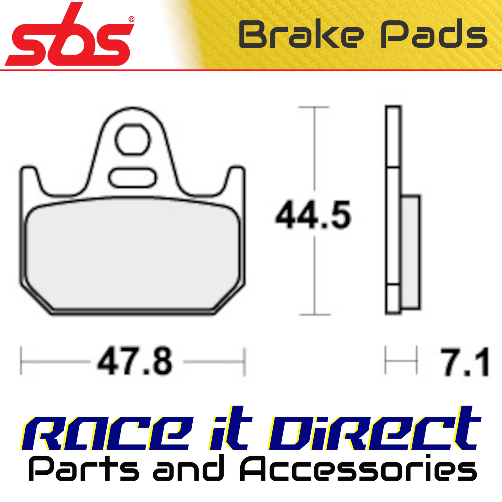 Brake Pads for YAMAHA TZ 125 1998 Rear Racing Carbon Tech SBS